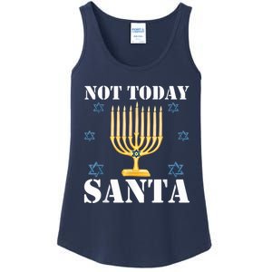 Not Today Santa Jewish Holiday Festival Funny Hanukkah Ladies Essential Tank