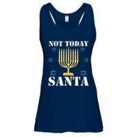 Not Today Santa Jewish Holiday Festival Funny Hanukkah Ladies Essential Flowy Tank