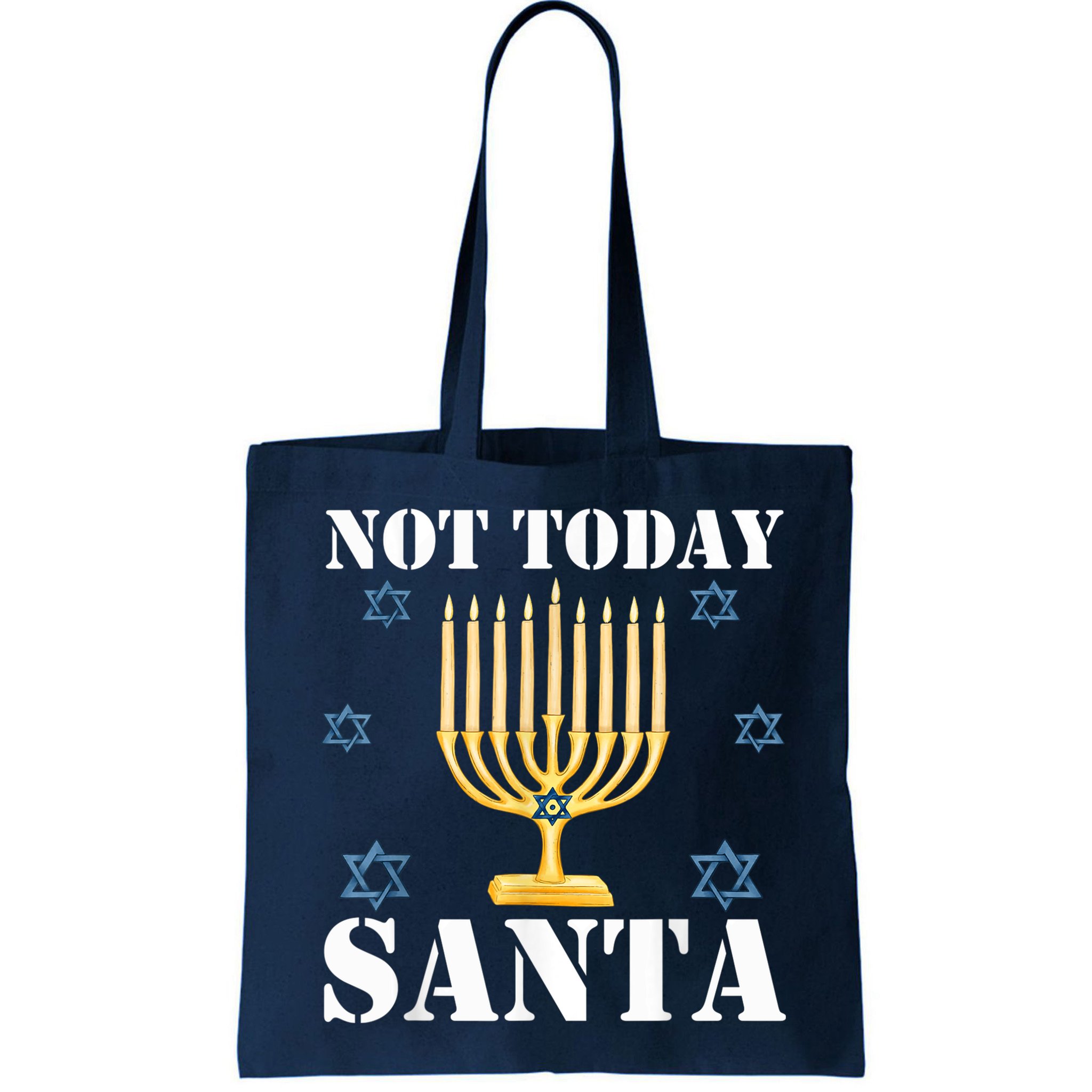 Not Today Santa Jewish Holiday Festival Funny Hanukkah Bag