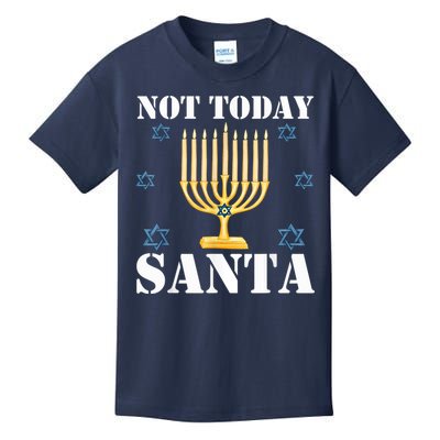 Not Today Santa Jewish Holiday Festival Funny Hanukkah Kids T-Shirt
