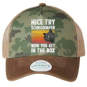 Nice Try Schrodinger Now You Get In The Box Black Cat Legacy Tie Dye Trucker Hat