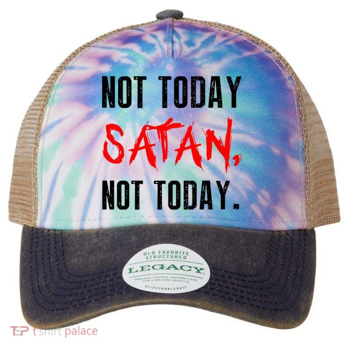 Not Today Satan Legacy Tie Dye Trucker Hat