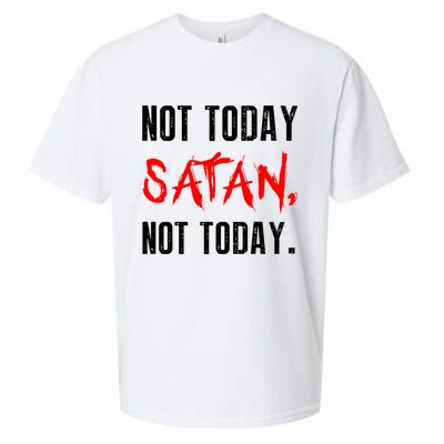 Not Today Satan Sueded Cloud Jersey T-Shirt