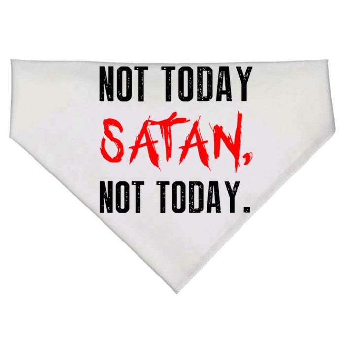 Not Today Satan USA-Made Doggie Bandana