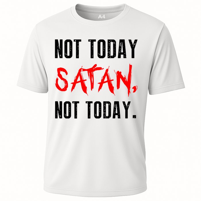 Not Today Satan Cooling Performance Crew T-Shirt
