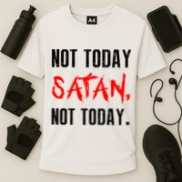 Not Today Satan Cooling Performance Crew T-Shirt
