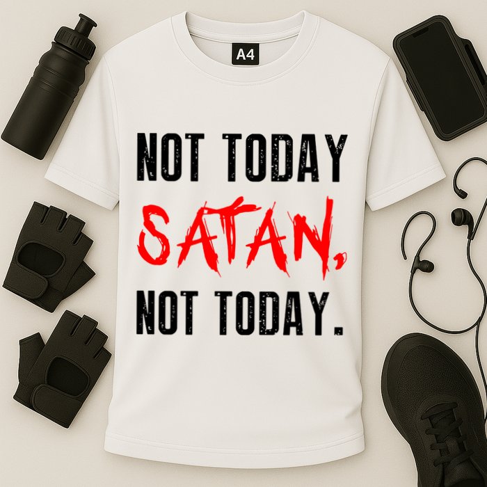 Not Today Satan Cooling Performance Crew T-Shirt