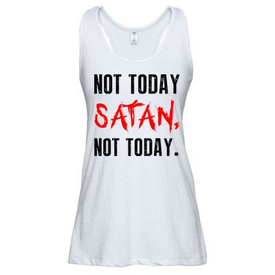 Not Today Satan Ladies Essential Flowy Tank
