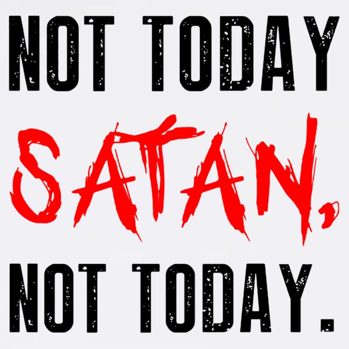 Not Today Satan Baby Bodysuit