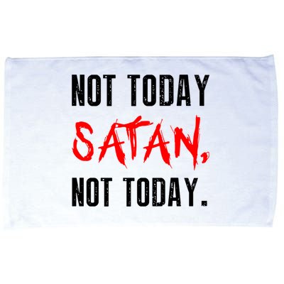 Not Today Satan Microfiber Hand Towel