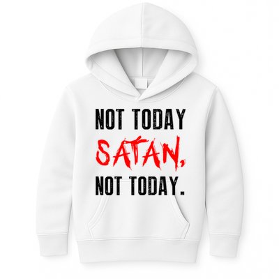 Not Today Satan Kids Hoodie