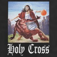 Not Today Satan Jesus Crossover Basketball Holy Cross 7 Panel Mesh Trucker Snapback Hat
