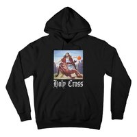 Not Today Satan Jesus Crossover Basketball Holy Cross Hoodie