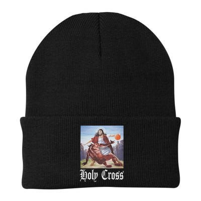 Not Today Satan Jesus Crossover Basketball Holy Cross Beanie