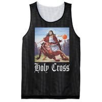 Not Today Satan Jesus Crossover Basketball Holy Cross Mesh Reversible Basketball Jersey Tank