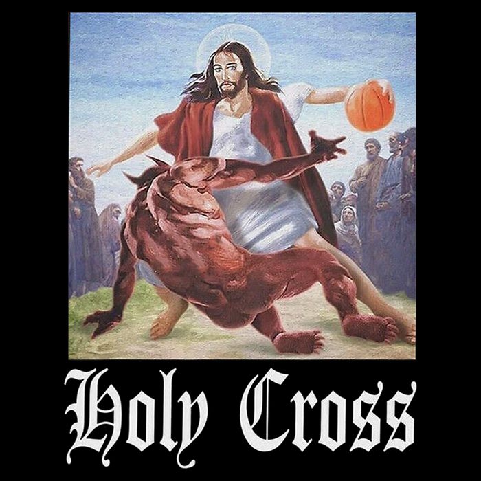 Not Today Satan Jesus Crossover Basketball Holy Cross Premium T-Shirt