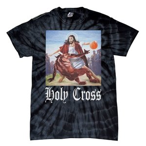 Not Today Satan Jesus Crossover Basketball Holy Cross Tie-Dye T-Shirt