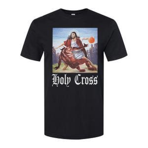 Not Today Satan Jesus Crossover Basketball Holy Cross Softstyle CVC T-Shirt