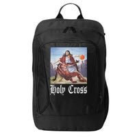 Not Today Satan Jesus Crossover Basketball Holy Cross City Backpack