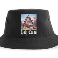 Not Today Satan Jesus Crossover Basketball Holy Cross Sustainable Bucket Hat