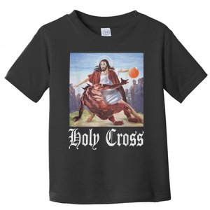 Not Today Satan Jesus Crossover Basketball Holy Cross Toddler T-Shirt