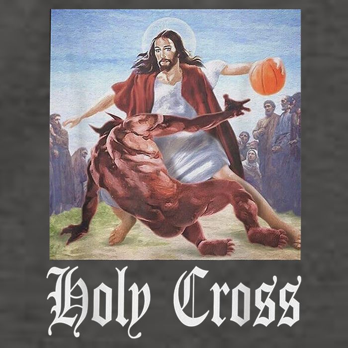 Not Today Satan Jesus Crossover Basketball Holy Cross Vector Backpack
