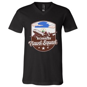 Nicaragua Travel Squad Nicaragua V-Neck T-Shirt