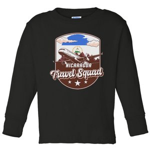 Nicaragua Travel Squad Nicaragua Toddler Long Sleeve Shirt