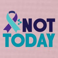 Not Today Suicide Prevention Ribbon 25L Jumbo Tote