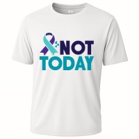 Not Today Suicide Prevention Ribbon Cooling Performance Crew T-Shirt