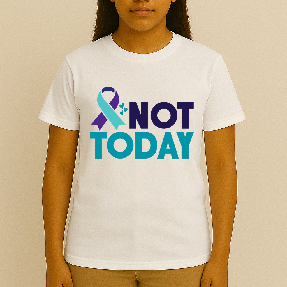 Not Today Suicide Prevention Ribbon T-Shirt