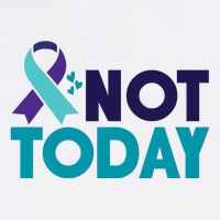 Not Today Suicide Prevention Ribbon 11oz C Handle Ceramic Mug