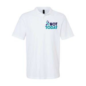 Not Today Suicide Prevention Ribbon Softstyle Adult Sport Polo