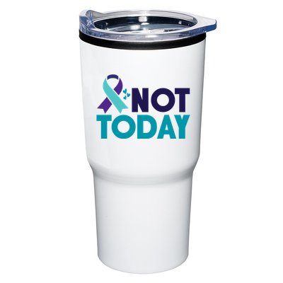 Not Today Suicide Prevention Ribbon Tumbler