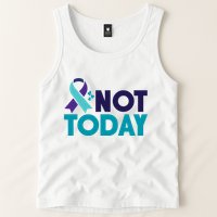 Not Today Suicide Prevention Ribbon Tank Top