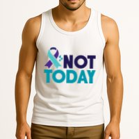 Not Today Suicide Prevention Ribbon Tank Top