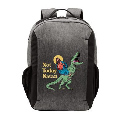 Not Today Satan Jesus Riding Dinosaur T Rex Funny Sarcastic Vector Backpack