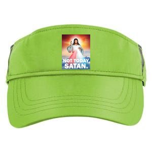 Not Today Satan Jesus Christ Christian Christianity Catholic Adult Drive Performance Visor