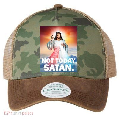 Not Today Satan Jesus Christ Christian Christianity Catholic Legacy Tie Dye Trucker Hat