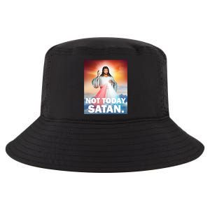 Not Today Satan Jesus Christ Christian Christianity Catholic Cool Comfort Performance Bucket Hat