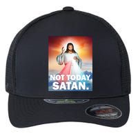 Not Today Satan Jesus Christ Christian Christianity Catholic Flexfit Unipanel Trucker Cap