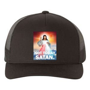 Not Today Satan Jesus Christ Christian Christianity Catholic Yupoong Adult 5-Panel Trucker Hat