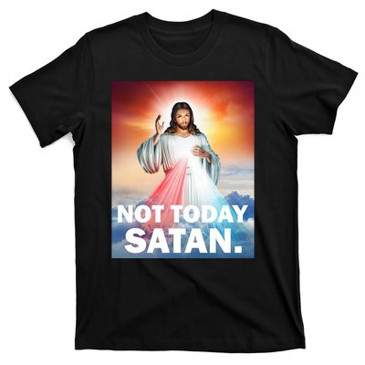 Not Today Satan Jesus Christ Christian Christianity Catholic T-Shirt