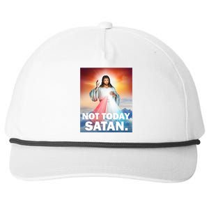 Not Today Satan Jesus Christ Christian Christianity Catholic Snapback Five-Panel Rope Hat