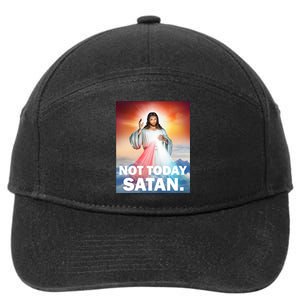 Not Today Satan Jesus Christ Christian Christianity Catholic 7-Panel Snapback Hat