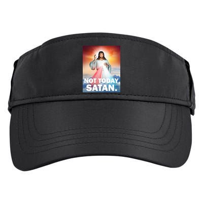Not Today Satan Jesus Christ Christian Christianity Catholic Adult Drive Performance Visor