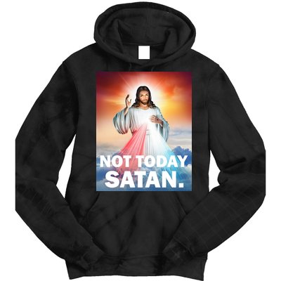 Not Today Satan Jesus Christ Christian Christianity Catholic Tie Dye Hoodie