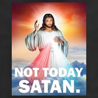 Not Today Satan Jesus Christ Christian Christianity Catholic Trucker Hat