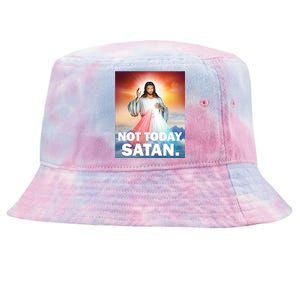 Not Today Satan Jesus Christ Christian Christianity Catholic Tie-Dyed Bucket Hat