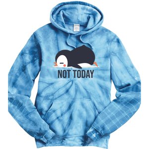 Not Today Seabird Funny Cute Tie Dye Hoodie